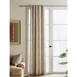 Bianca House Of Lux Soft Gold Faux Silk 7 Ft. Door Curtain-picture-17