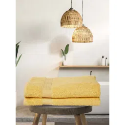 bianca LORENA 100% Cotton Super-Soft Terry Towels -2pc Bath Towel (d`ross) solid-yellow-picture-28