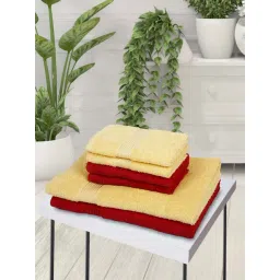 bianca LORENA [6pc] 100% Cotton Super-Soft Terry Towels -2pc Bath, 4pc Hand (d`ross) solid-yellow-picture-32