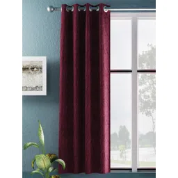 BIANCA Maroon Room Darkening Window Curtain-picture-10