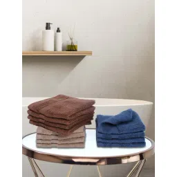 Bianca Paradiso Multicolor 100% Cotton 500 GSM Face Cloths - Set of 12-picture-30