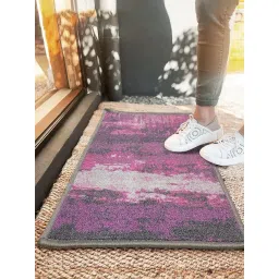 Bianca Purple & Grey Nylon Abstract Door Mat (Large)-picture-40