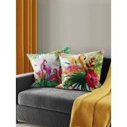 Bianca Ruyal Red & Green Microfibre Medium Cushion Cover - Set of 2-picture-27