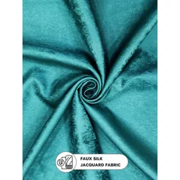 BIANCA Sea Green Printed Room Darkening Window Curtain image 4