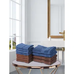 BIANCA Set Of 12 Solid 500 GSM Pure Cotton Zero-Twist Ultra-Fluffy Towels-picture-29