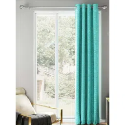 Bianca TREMEZZO Green Faux Silk 9 Ft. Long Door Curtain-picture-24