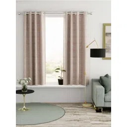 Bianca Villa Cesta Gold Faux Silk 5 Ft. Window Curtain - Set of 2-picture-38