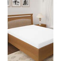BIANCA White Solid Single Bed Waterproof Mattress Protector-picture-39