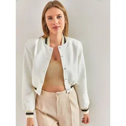 BIANCO LUCCI Crop Collarless Tailored Jacket-picture-14