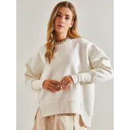 BIANCO LUCCI Women Solid Sweatshirt-picture-18