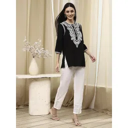 Biba Ethnic Motifs Embroidered Kurti-picture-27