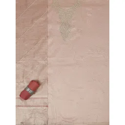 Biba Floral Embroidered Beads and Stones Unstitched Dress Material image 2