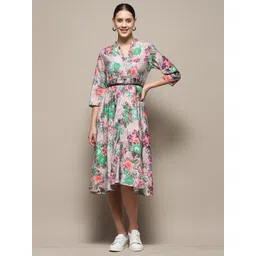 Biba Floral Print A-Line Midi Dress-picture-33
