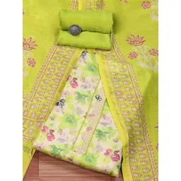 Biba Floral Printed Pure Cotton Unstitched Dress Material-picture-38