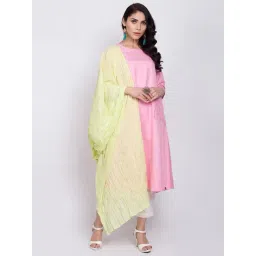 Biba Green Cotton Dupatta-picture-13