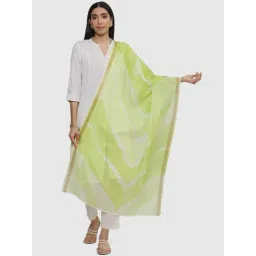 Biba Green Printed Dupatta-picture-25