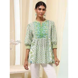 Biba Green Straight Fit Printed Kurtis-picture-13