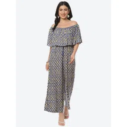 Biba Off-Shoulder Printed Basic Jumpsuit-picture-40