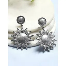 Biba Oxidised Brass Drop & Danglers Earrings for Women-picture-27