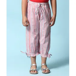 BIBA Striped Designed Pant - Off White-image-48
