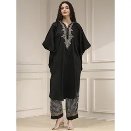 Biba Women Black Kaftan With Trousers Co-Ord Set-picture-30