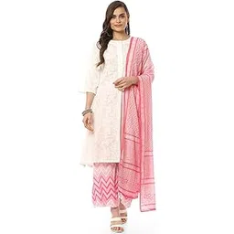 biba Women Cotton Straight Kurta Palazzo Suit Set-picture-43