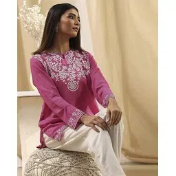 biba Women Embroidered Straight Kurti-picture-45