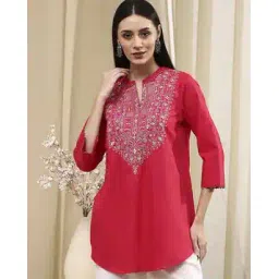 biba Women Embroidered Straight Kurti-picture-51
