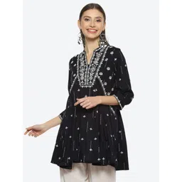 Biba Women Floral Embroidered Kurti-picture-27