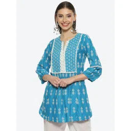 Biba Women Floral Printed Thread Work Kurti-picture-23