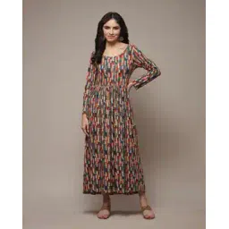 biba Women Geometric Print Fit & Flare Dress-picture-39