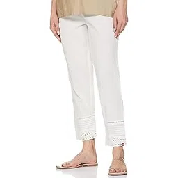 biba Women Mid Rise Cotton Regular Pants-picture-26