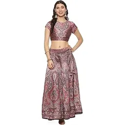 biba Women Poly Dupion Printed 2 Piece Set-picture-44