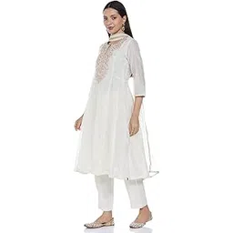 biba Women Printed A-line & Pants Suit Set-picture-48