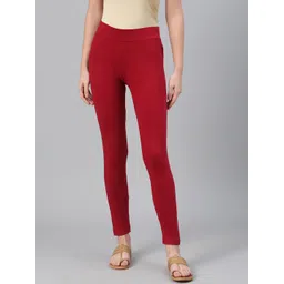 Biba Women Red Solid Leggings-picture-22