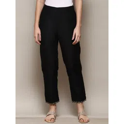 Biba Women Relaxed Straight Leg Straight Fit Cropped Trouser-picture-39