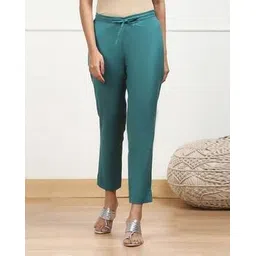 biba Women Straight Fit Cotton Pants-picture-13