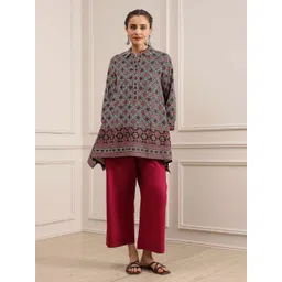 Biba Women Straight Knitted Cotton Palazzos-picture-41