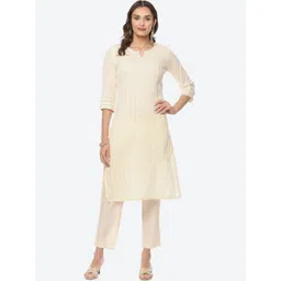 Biba Women Striped Kurta-image-21