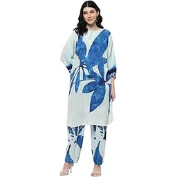 biba Women Viscose Rayon Straight Printed Suit Set-picture-22