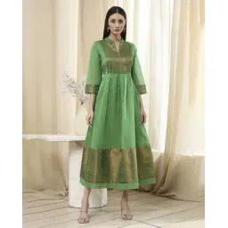 biba Women Zari Woven Flared Kurta-picture-20