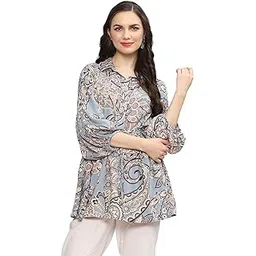 biba Women's Printed Regular Fit Blouse-picture-18