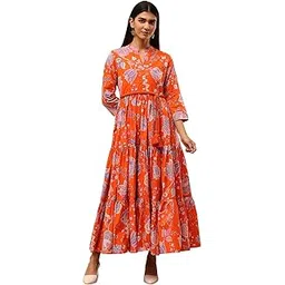 biba Women's Voile 92X104 A-Line Mid-Calf Length Casual Dress-picture-39