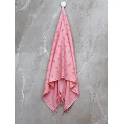 Bichauna Peach Printed Cotton 120 GSM Bath Towel-picture-34