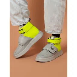 Big Fox Men Colourblocked Round Toe Lightweight Mesh Sneakers-picture-21