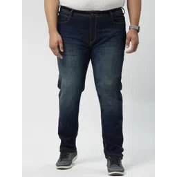 big hello - the plus life Big Hello - The Plus LifeMen Cotton Plus Size Mid-Rise Light Fade Jeans-picture-22