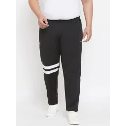 Bigbanana Black Regular Fit Colour Block Trackpants-picture-23