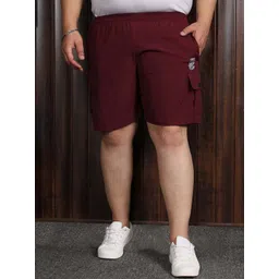 bigbanana Men Mid Rise Regular Fit Plus Size Cargo Shorts-picture-26