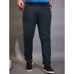 bigbanana Men Plus Size Mid Rise Clean Look Stretchable Jeans-picture-35