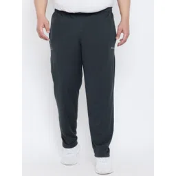 bigbanana Men Plus Size Navy Blue Solid Track Pants-picture-37